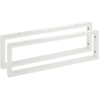 SOTECH 2 x Waschtischkonsole WK500 Rechteckig 500 x 150 mm Stahl Weiß Matt SOTECH 2 x Waschtischkonsole WK500 Rechteckig 500 x 150 mm Stahl Weiß Matt