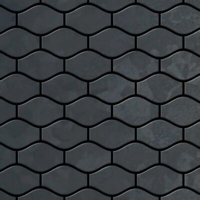 ALLOY Mosaik Fliese Massiv Metall Rohstahl Gewalzt Grau 1,6mm Stark Karma-rs 1 Paket mit 10 Matten 0,86 m2 Grau ALLOY Mosaik Fliese Massiv Metall Rohstahl Gewalzt Grau 1,6mm Stark Karma-rs 1 Paket mit 10 Matten 0,86 m2 Grau