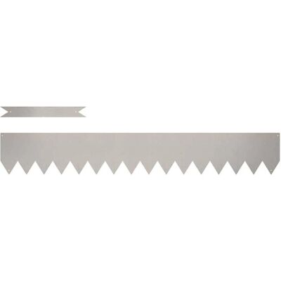 vidaXL Verwitterter Stahl 100x0.5x15 cm Langlebig Gartenbegrenzung - Gartenbegrenzung vidaXL Verwitterter Stahl 100x0.5x15 cm Langlebig Gartenbegrenzung - Gartenbegrenzung
