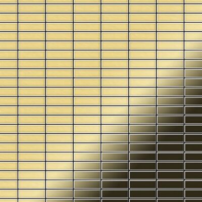 ALLOY Mosaik Fliese Massiv Metall Messing Gewalzt Gold 1,6mm Stark Cabin-bm 1 Paket mit 10 Matten 1,01 m2 Gold ALLOY Mosaik Fliese Massiv Metall Messing Gewalzt Gold 1,6mm Stark Cabin-bm 1 Paket mit 10 Matten 1,01 m2 Gold