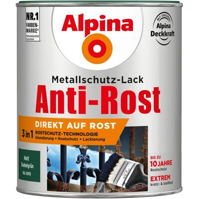 Alpina Farben Alpina Metallschutz-Lack Matt 750 ml - Rostschutzfarbe Alpina Farben Alpina Metallschutz-Lack Matt 750 ml - Rostschutzfarbe