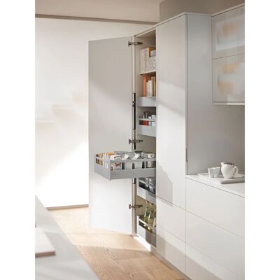 Blum Space Tower Tandembox antaro mit Reling Nennlänge 500 mm Korpusbreite 450 mm 30 kg Grau Blum Space Tower Tandembox antaro mit Reling Nennlänge 500 mm Korpusbreite 450 mm 30 kg Grau
