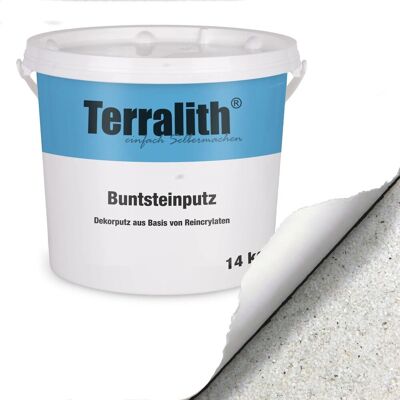 Terralith Buntsteinputz Mosaikputz 2mm 14 kg BSP80 Weiss Terralith Buntsteinputz Mosaikputz 2mm 14 kg BSP80 Weiss