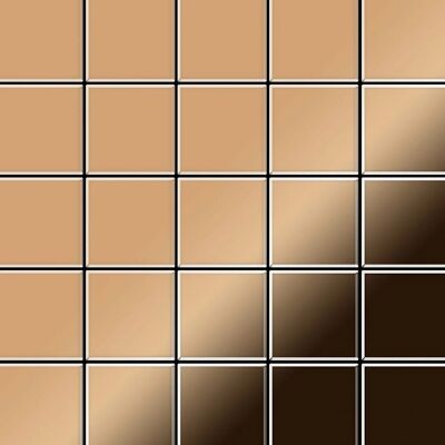 ALLOY Mosaik Fliese Massiv Metall Titan Hochglänzend Kupfer 1,6mm Stark Century-ti-am 1 Paket mit 50 Matten 0,5 m2 Kupfer ALLOY Mosaik Fliese Massiv Metall Titan Hochglänzend Kupfer 1,6mm Stark Century-ti-am 1 Paket mit 50 Matten 0,5 m2 Kupfer