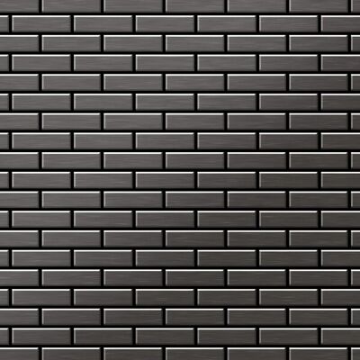 ALLOY Mosaik Fliese Massiv Metall Titan Gebürstet Dunkelgrau 1,6mm Stark Pk-ti-sb 1 Paket mit 10 Matten 0,88 m2 Grau ALLOY Mosaik Fliese Massiv Metall Titan Gebürstet Dunkelgrau 1,6mm Stark Pk-ti-sb 1 Paket mit 10 Matten 0,88 m2 Grau