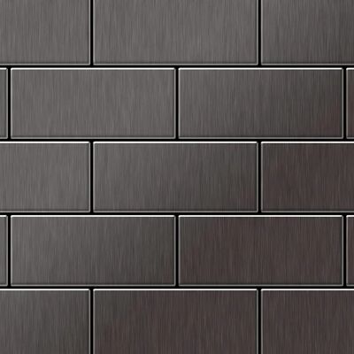 ALLOY Mosaik Fliese Massiv Metall Titan Gebürstet Dunkelgrau 1,6mm Stark Subway-ti-sb 1 Paket mit 50 Matten 0,58 m2 Grau ALLOY Mosaik Fliese Massiv Metall Titan Gebürstet Dunkelgrau 1,6mm Stark Subway-ti-sb 1 Paket mit 50 Matten 0,58 m2 Grau