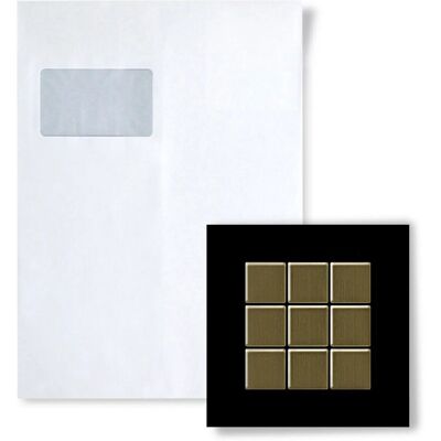 ALLOY Mosaik MUSTER S-Mosaic-Ti-GB Mosaic Titan Gold Gebürstet ALLOY Mosaik MUSTER S-Mosaic-Ti-GB Mosaic Titan Gold Gebürstet