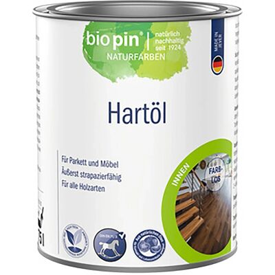 Biopin Natur-Hartöl Transparent seidenglänzend 750 ml Biopin Natur-Hartöl Transparent seidenglänzend 750 ml
