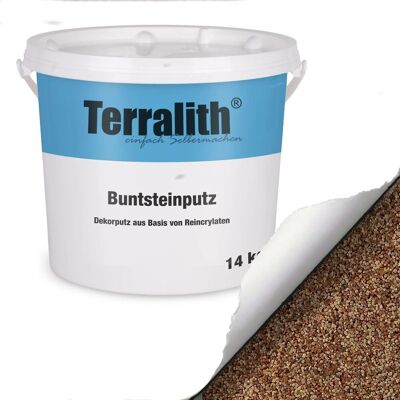 Terralith Buntsteinputz Mosaikputz 2mm 14 kg BSP59 Beige Braun Terralith Buntsteinputz Mosaikputz 2mm 14 kg BSP59 Beige Braun
