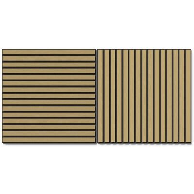 Denpanels Akustikpaneel Wandverkleidung Eiche MDF Natur Akustikfilz Schwarz 60 cm 2 Stück Denpanels Akustikpaneel Wandverkleidung Eiche MDF Natur Akustikfilz Schwarz 60 cm 2 Stück