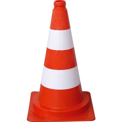 Schake PVC-Leitkegel Orange-Weiß 50 cm Schake PVC-Leitkegel Orange-Weiß 50 cm