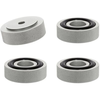 Dynavox Gerätefüße mit Rändelung Silber Ø 30 mm 4 Stück Dynavox Gerätefüße mit Rändelung Silber Ø 30 mm 4 Stück