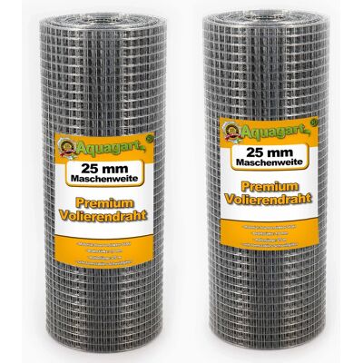 AQUAGART 250m x 0,5m Verzinktes Hühnermaschendrahtgeflecht - Für Tiere & Garten AQUAGART 250m x 0,5m Verzinktes Hühnermaschendrahtgeflecht - Für Tiere & Garten