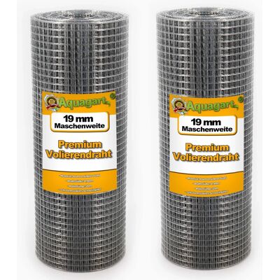 AQUAGART Galvanisierte Vogelzaun - 140m x 0,5m AQUAGART Galvanisierte Vogelzaun - 140m x 0,5m