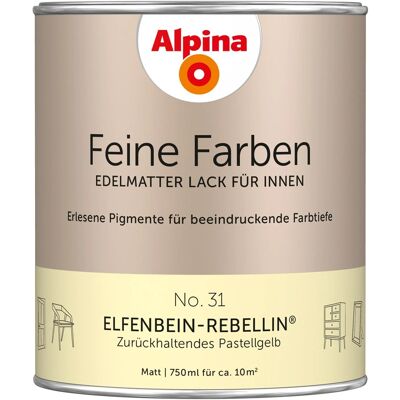 Alpina Pastellgelb Lack - Innenbereich Matt Alpina Pastellgelb Lack - Innenbereich Matt