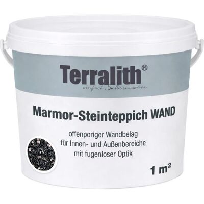 Terralith Edelsteinteppich Wand Rosenquarz Nero für 1 m² Terralith Edelsteinteppich Wand Rosenquarz Nero für 1 m²