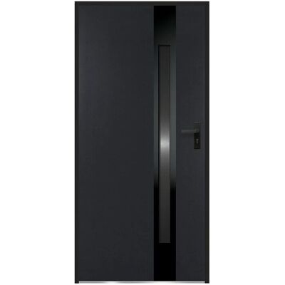 Vente-unique Haustür Braga Anthrazitgrau 95 cm Vente-unique Haustür Braga Anthrazitgrau 95 cm
