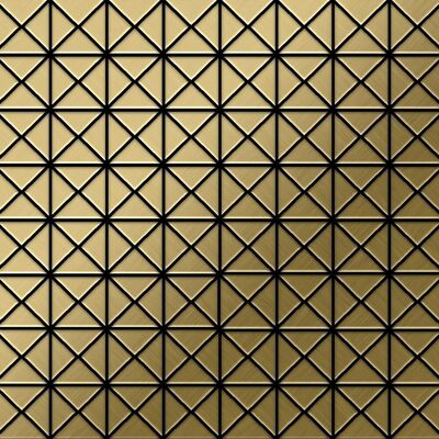 ALLOY Mosaik Fliese Massiv Metall Titan Gebürstet Gold 1,6mm Stark Deco-ti-gb 1 Paket mit 10 Matten 0,92 m2 Gold ALLOY Mosaik Fliese Massiv Metall Titan Gebürstet Gold 1,6mm Stark Deco-ti-gb 1 Paket mit 10 Matten 0,92 m2 Gold