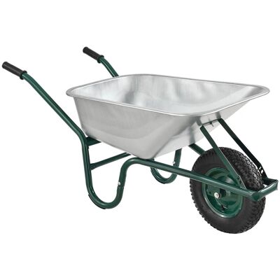 Juskys Schubkarre Garden 100L Silber Juskys Schubkarre Garden 100L Silber