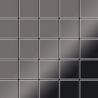 ALLOY Mosaik Fliese Massiv Metall Titan Hochglanz Dunkelgrau 1,6mm Century-ti-sm 1 Paket mit 50 Matten 0,5 m2 Grau ALLOY Mosaik Fliese Massiv Metall Titan Hochglanz Dunkelgrau 1,6mm Century-ti-sm 1 Paket mit 50 Matten 0,5 m2 Grau