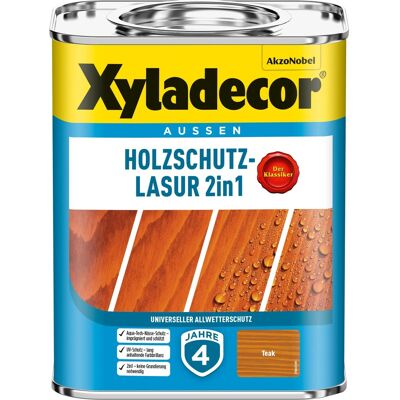 Xyladecor Holzschutz-Lasur 2in1 Teak matt 750 ml Xyladecor Holzschutz-Lasur 2in1 Teak matt 750 ml