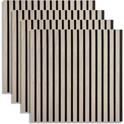 Homestyle4u Akustikpaneele Holz Grau 60x60 cm 4er Set Wandpaneele Paneele 2662 Homestyle4u Akustikpaneele Holz Grau 60x60 cm 4er Set Wandpaneele Paneele 2662