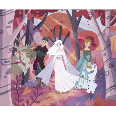 KOMAR Disney Frozen Forest Friendship Rote Wandtapete - Tapeten KOMAR Disney Frozen Forest Friendship Rote Wandtapete - Tapeten