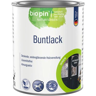 Biopin Buntlack Anthrazit Grau 750 ml Biopin Buntlack Anthrazit Grau 750 ml