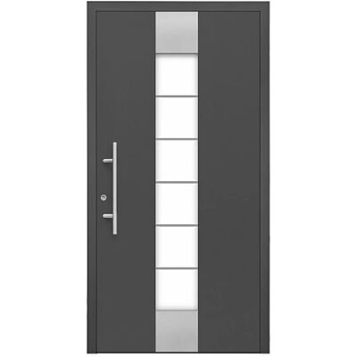 Splendoor Moderno Aluminium-Haustür Moderno M310/B 110 x 210 cm Anthrazit Metallic Anschlag Links Splendoor Moderno Aluminium-Haustür Moderno M310/B 110 x 210 cm Anthrazit Metallic Anschlag Links