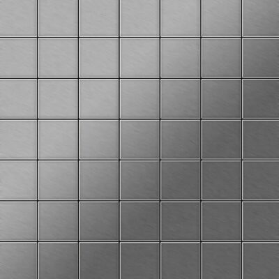 ALLOY Mosaik Fliese Massiv Metall Edelstahl Gebürstet Grau 1,6mm Stark Attica-s-s-b 1 Paket mit 10 Matten 0,85 m2 Grau ALLOY Mosaik Fliese Massiv Metall Edelstahl Gebürstet Grau 1,6mm Stark Attica-s-s-b 1 Paket mit 10 Matten 0,85 m2 Grau