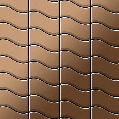 ALLOY Mosaik Fliese Massiv Metall Titan Gebürstet Kupfer 1,6mm Stark Flux-ti-ab, 1 Paket mit 10 Matten 0,86 m2 Kupfer ALLOY Mosaik Fliese Massiv Metall Titan Gebürstet Kupfer 1,6mm Stark Flux-ti-ab, 1 Paket mit 10 Matten 0,86 m2 Kupfer