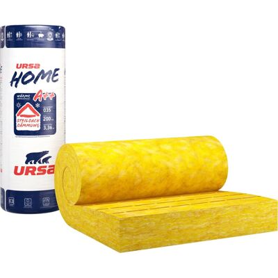 Ursa Home Klemmfilz Dämmplatte aus Glaswolle WLG 035 200 mm Ursa Home Klemmfilz Dämmplatte aus Glaswolle WLG 035 200 mm
