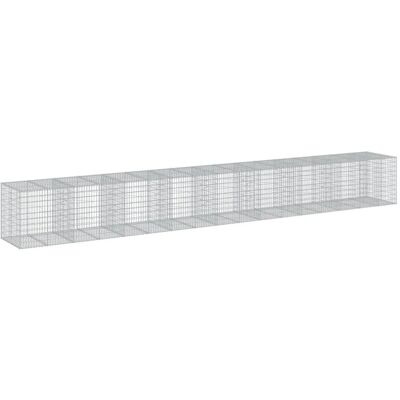 vidaXL Verzinktes Eisen Gabionenkorb 950x100x100 cm vidaXL Verzinktes Eisen Gabionenkorb 950x100x100 cm