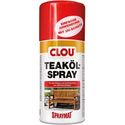 CLOU Teaköl Spray - Holzöl Spray für Gartenmöbel CLOU Teaköl Spray - Holzöl Spray für Gartenmöbel