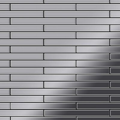 ALLOY Mosaik Fliese Massiv Metall Edelstahl Hochglanz Grau 1,6mm Avenue-s-s-m 1 Paket mit 10 Matten 0,74 m2 Grau ALLOY Mosaik Fliese Massiv Metall Edelstahl Hochglanz Grau 1,6mm Avenue-s-s-m 1 Paket mit 10 Matten 0,74 m2 Grau