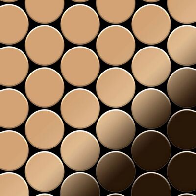 ALLOY Mosaik Fliese Massiv Metall Titan Hochglanz Kupfer 1,6mm Medallion-ti-am 1 Paket mit 10 Matten 0,73 m2 Kupfer ALLOY Mosaik Fliese Massiv Metall Titan Hochglanz Kupfer 1,6mm Medallion-ti-am 1 Paket mit 10 Matten 0,73 m2 Kupfer