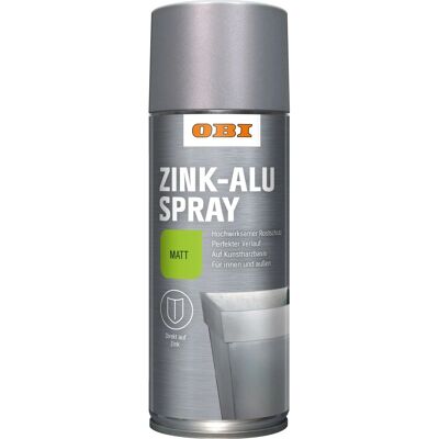 OBI Zink-Alu Spray Silbergrau matt 400 ml OBI Zink-Alu Spray Silbergrau matt 400 ml