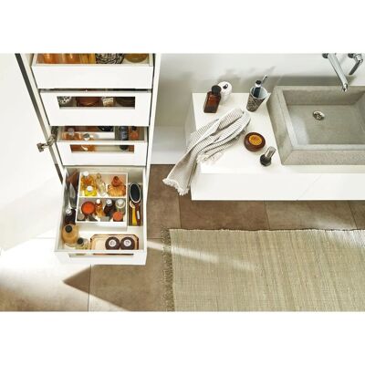 Blum Space Tower Legrabox Pure mit Reling Nennlänge 500 mm Korpusbreite 450 mm 40 kg Oriongrau Blum Space Tower Legrabox Pure mit Reling Nennlänge 500 mm Korpusbreite 450 mm 40 kg Oriongrau
