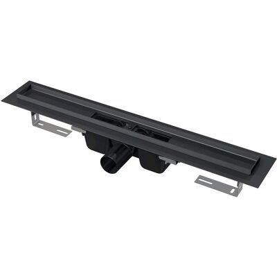 Alcadrain APZ1BLACK Duschrinne mit Rand Schwarz-Matt 750 mm. Alcadrain APZ1BLACK Duschrinne mit Rand Schwarz-Matt 750 mm.
