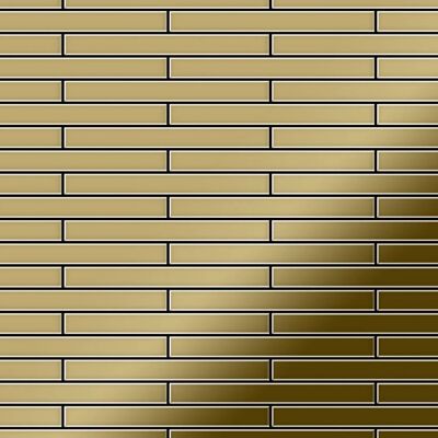 ALLOY Mosaik Fliese Massiv Metall Titan Hochglänzend Gold 1,6mm Stark Deedee-ti-gm 1 Paket mit 10 Matten 0,63 m2 Gold ALLOY Mosaik Fliese Massiv Metall Titan Hochglänzend Gold 1,6mm Stark Deedee-ti-gm 1 Paket mit 10 Matten 0,63 m2 Gold