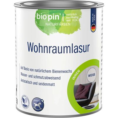 Biopin Wohnraumlasur Weiß 375 ml Biopin Wohnraumlasur Weiß 375 ml