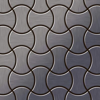 ALLOY Mosaik Fliese Massiv Metall Titan Gebürstet Dunkelgrau 1,6mm Stark Infinit-ti-sb 1 Paket mit 10 Matten 0,91 m2 Grau ALLOY Mosaik Fliese Massiv Metall Titan Gebürstet Dunkelgrau 1,6mm Stark Infinit-ti-sb 1 Paket mit 10 Matten 0,91 m2 Grau