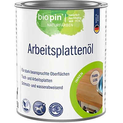 Biopin Arbeitsplatten-Hartöl Transparent 375 ml Biopin Arbeitsplatten-Hartöl Transparent 375 ml