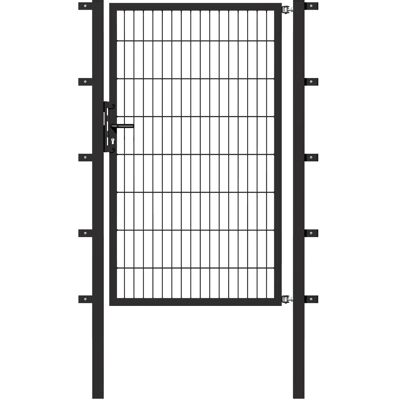 - Metallzaun Einzeltor für Doppelstabmatte Anthrazit 180 cm x 100 cm - Metallzaun Einzeltor für Doppelstabmatte Anthrazit 180 cm x 100 cm