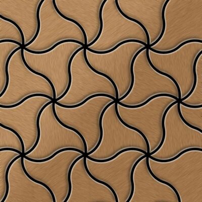 ALLOY Mosaik Fliese Massiv Metall Titan Gebürstet Kupfer 1,6mm Stark Ninja-ti-ab 1 Paket mit 10 Matten 0,67 m2 Kupfer ALLOY Mosaik Fliese Massiv Metall Titan Gebürstet Kupfer 1,6mm Stark Ninja-ti-ab 1 Paket mit 10 Matten 0,67 m2 Kupfer