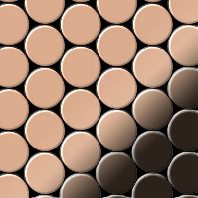 ALLOY Mosaik Fliese Massiv Metall Kupfer Gewalzt Kupfer 1,6mm Stark Dollar-cm 1 Paket mit 10 Matten 0,88 m2 Kupfer ALLOY Mosaik Fliese Massiv Metall Kupfer Gewalzt Kupfer 1,6mm Stark Dollar-cm 1 Paket mit 10 Matten 0,88 m2 Kupfer