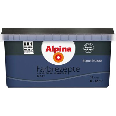 Alpina Farbrezepte Blaue Stunde matt 1 Liter Alpina Farbrezepte Blaue Stunde matt 1 Liter