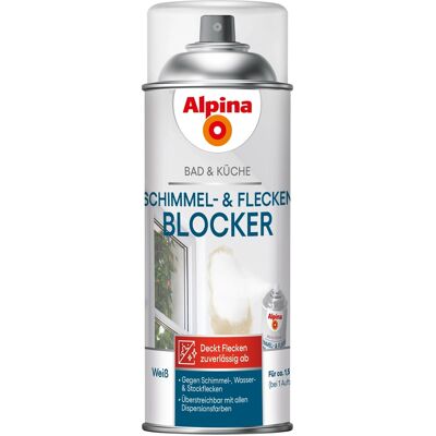 Alpina Schimmel- und Flecken-Blocker Spray Bad & Küche Weiß 400 ml Alpina Schimmel- und Flecken-Blocker Spray Bad & Küche Weiß 400 ml
