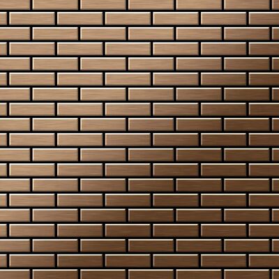 ALLOY Mosaik Fliese Massiv Metall Titan Gebürstet Kupfer 1,6mm Stark Pk-ti-ab 1 Paket mit 10 Matten 0,88 m2 Kupfer ALLOY Mosaik Fliese Massiv Metall Titan Gebürstet Kupfer 1,6mm Stark Pk-ti-ab 1 Paket mit 10 Matten 0,88 m2 Kupfer