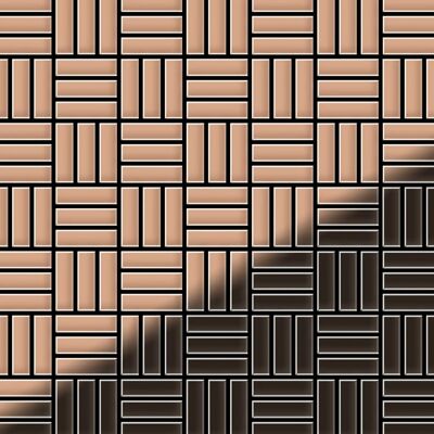 ALLOY Mosaik Fliese Massiv Metall Kupfer Gewalzt Kupfer 1,6mm Stark Basketweave-cm 1 Paket mit 10 Matten 0,82 m2 Kupfer ALLOY Mosaik Fliese Massiv Metall Kupfer Gewalzt Kupfer 1,6mm Stark Basketweave-cm 1 Paket mit 10 Matten 0,82 m2 Kupfer